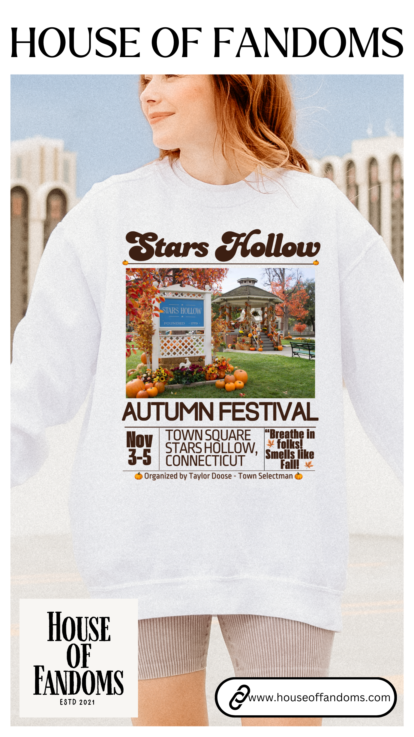Comfort Colors® Gilmore Girls TV Show Sweatshirt - Stars Hollow Autumn Festival
