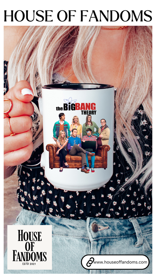 Big Bang Theory TV Show Mug 15 oz Colored Handle Coffee Mug