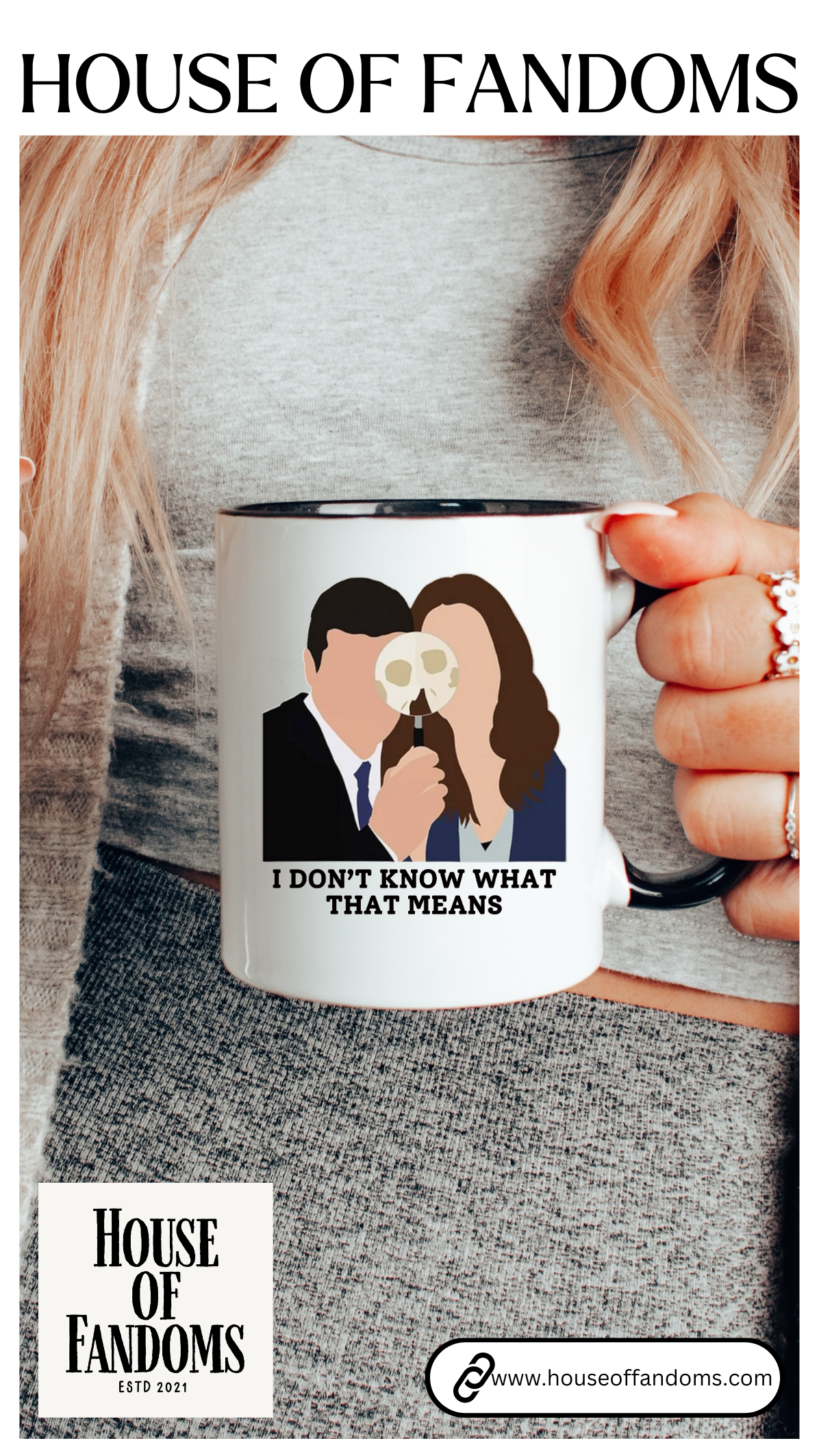 Bones TV Show 11oz or 15 oz Colored Handle Coffee Mug