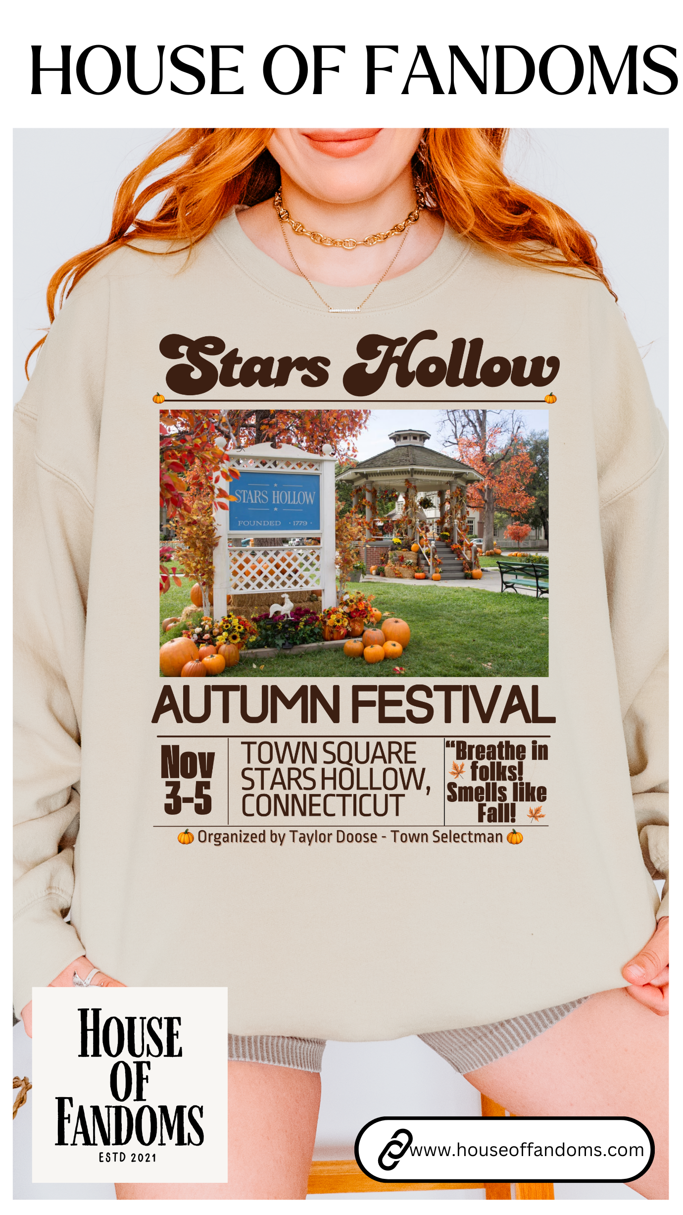 Gilmore Girls TV Show Sweatshirt - Stars Hollow Autumn Festival
