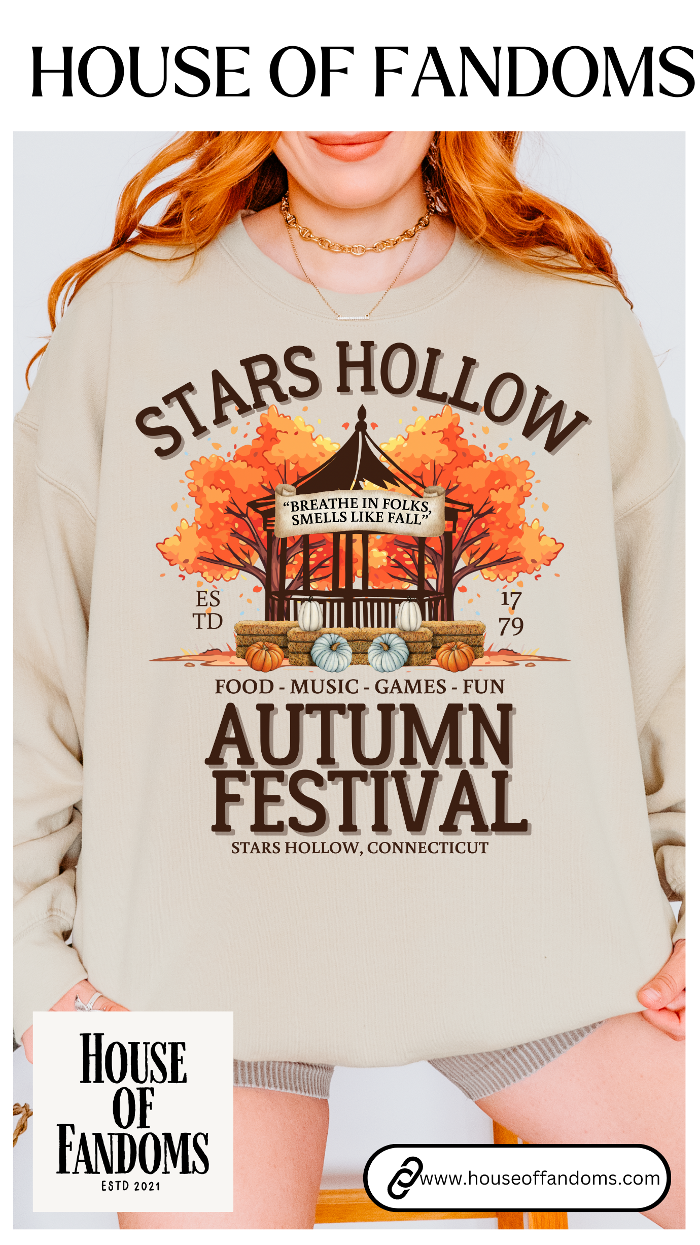 Gilmore Girls TV Show Sweatshirt - Stars Hollow Autumn Festival