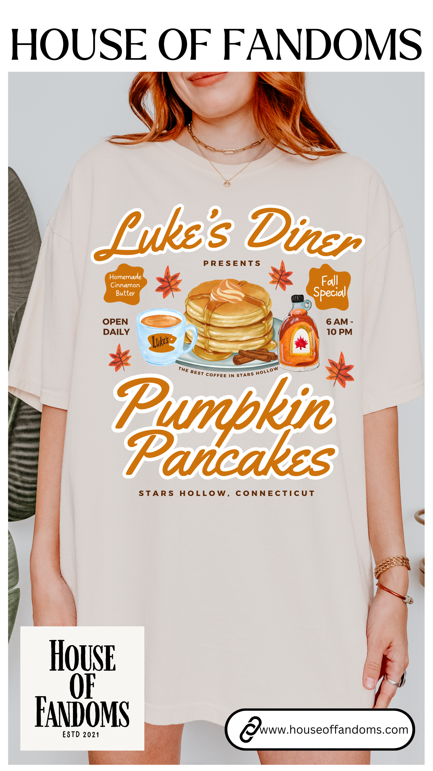 Comfort Colors® Gilmore Girls TV Show Shirt - Luke’s Diner Pumpkin Pancakes