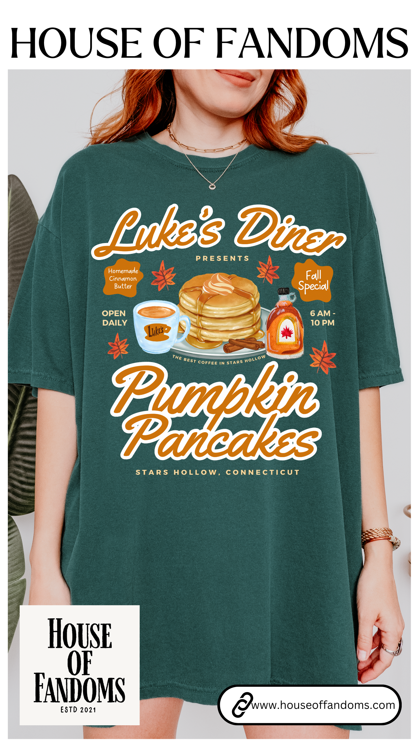 Comfort Colors® Gilmore Girls TV Show Shirt - Luke’s Diner Pumpkin Pancakes