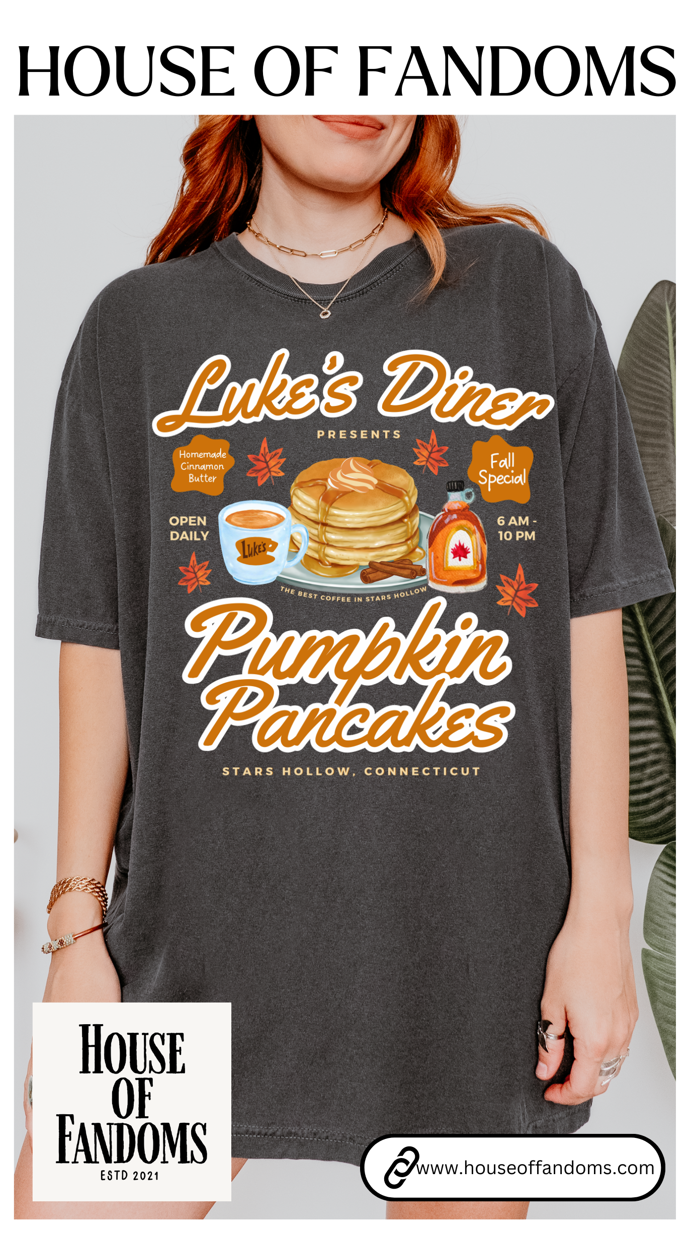 Comfort Colors® Gilmore Girls TV Show Shirt - Luke’s Diner Pumpkin Pancakes