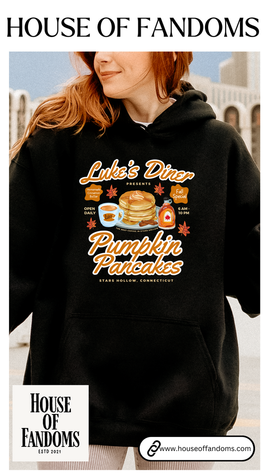 Gilmore Girls TV Show Hoodie - Luke’s Diner Pumpkin Pancakes