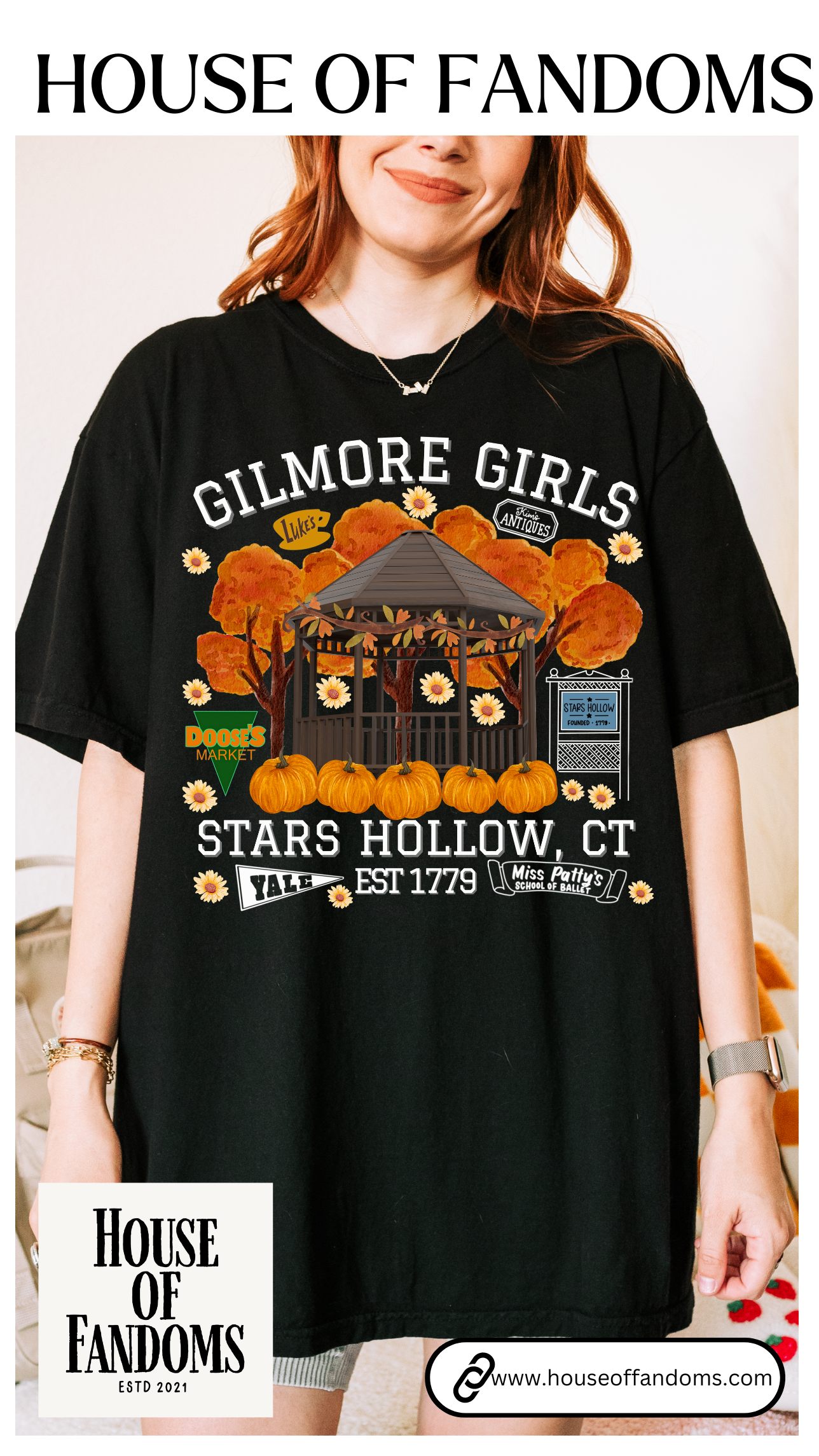 Comfort Colors® Gilmore Girls Shirt - Stars Hollow CT