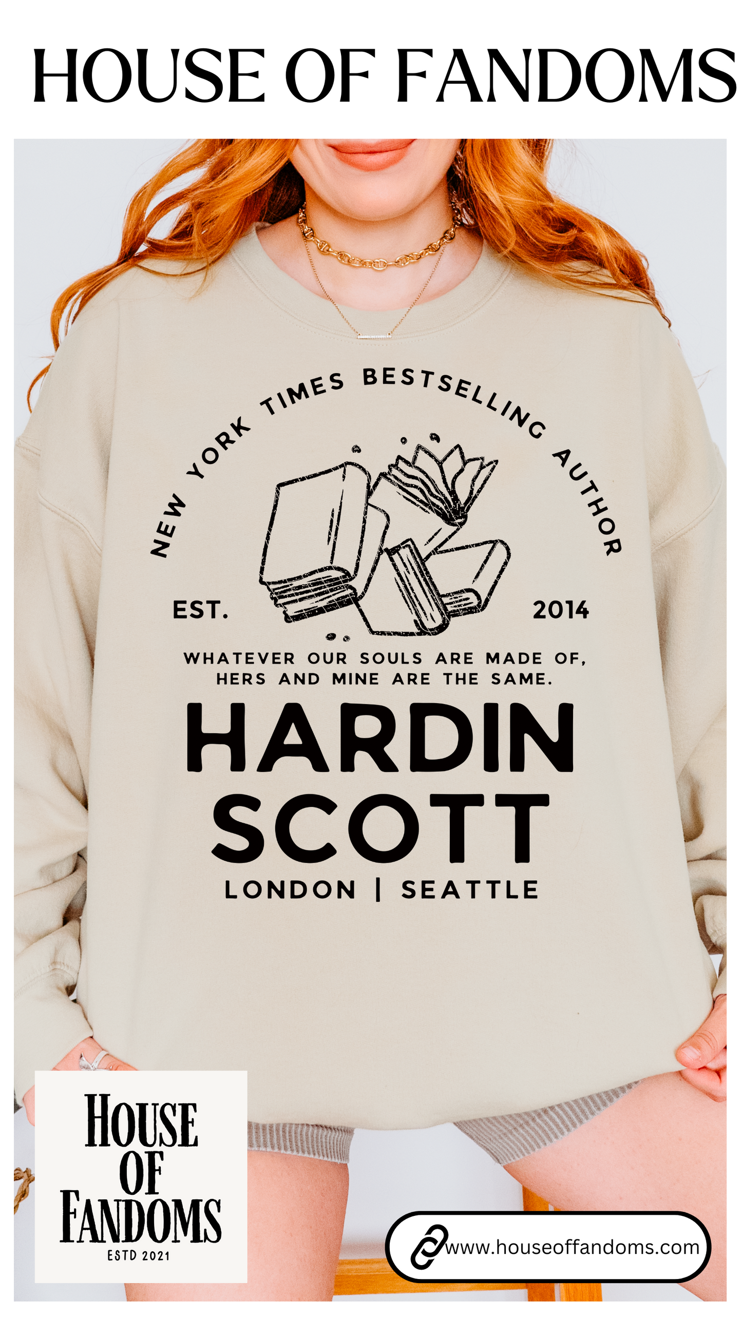 After Series Book Sweatshirt - Hardin Scott