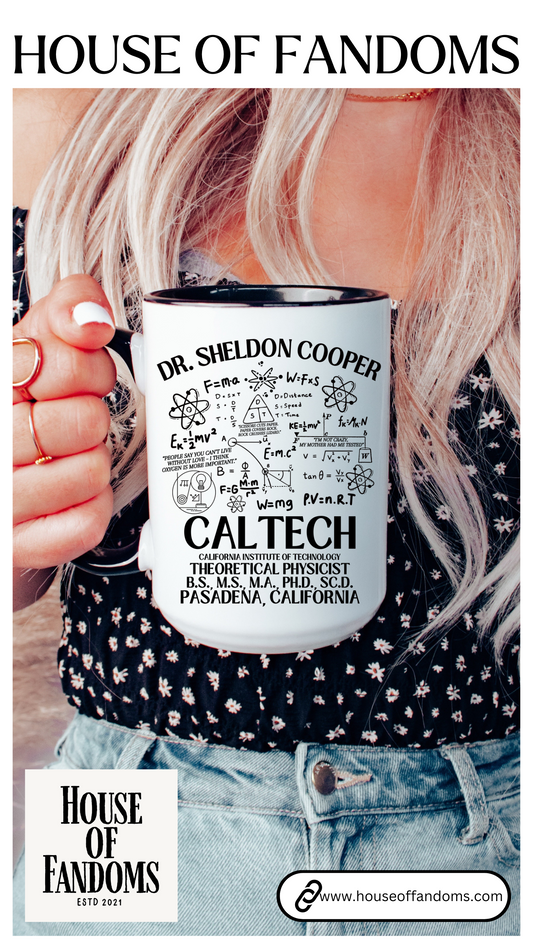 Big Bang Theory TV Show Mug 15 oz Colored Handle Coffee Mug