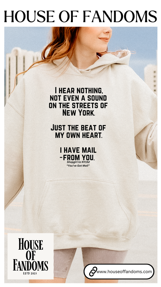 Youve Got Mail Hoodie Movie Quote 90s New York Romcom